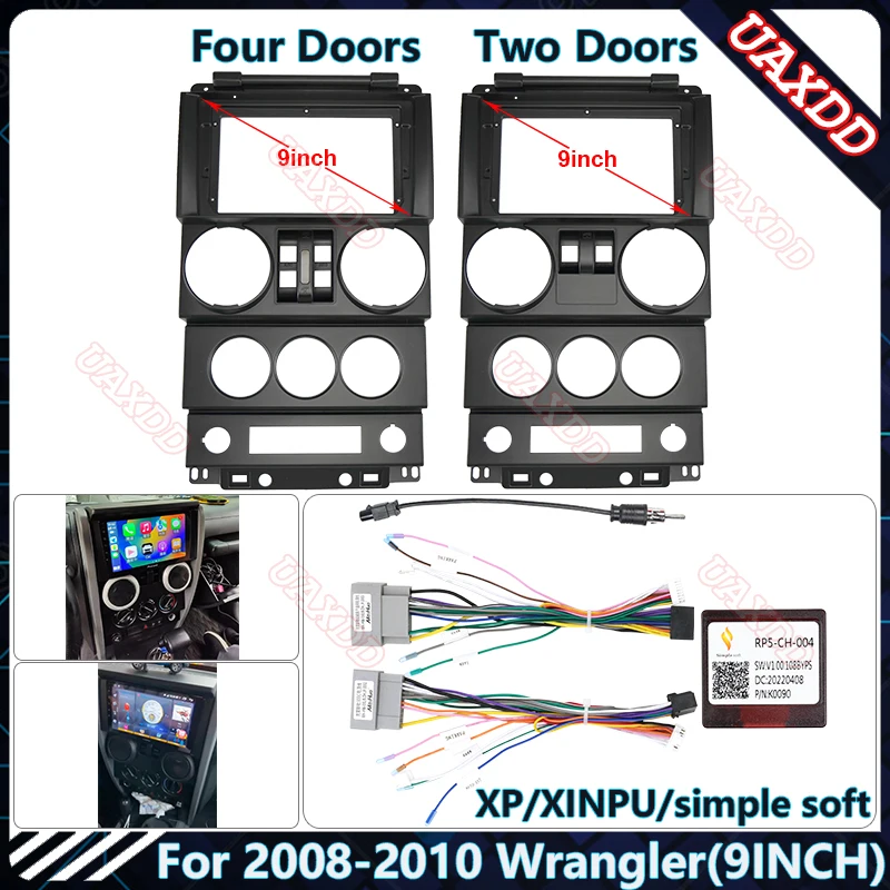 9-дюймовый автомобильный радиоприемник для jeep 2008-2010 Wrangler стерео аудио экран