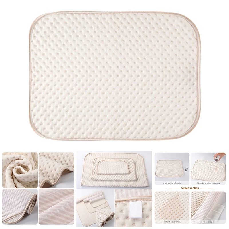 

Organic Colorful Cotton Diaper Bed Pad Waterproof Absorbent Diaper Changing Cover For Baby Care