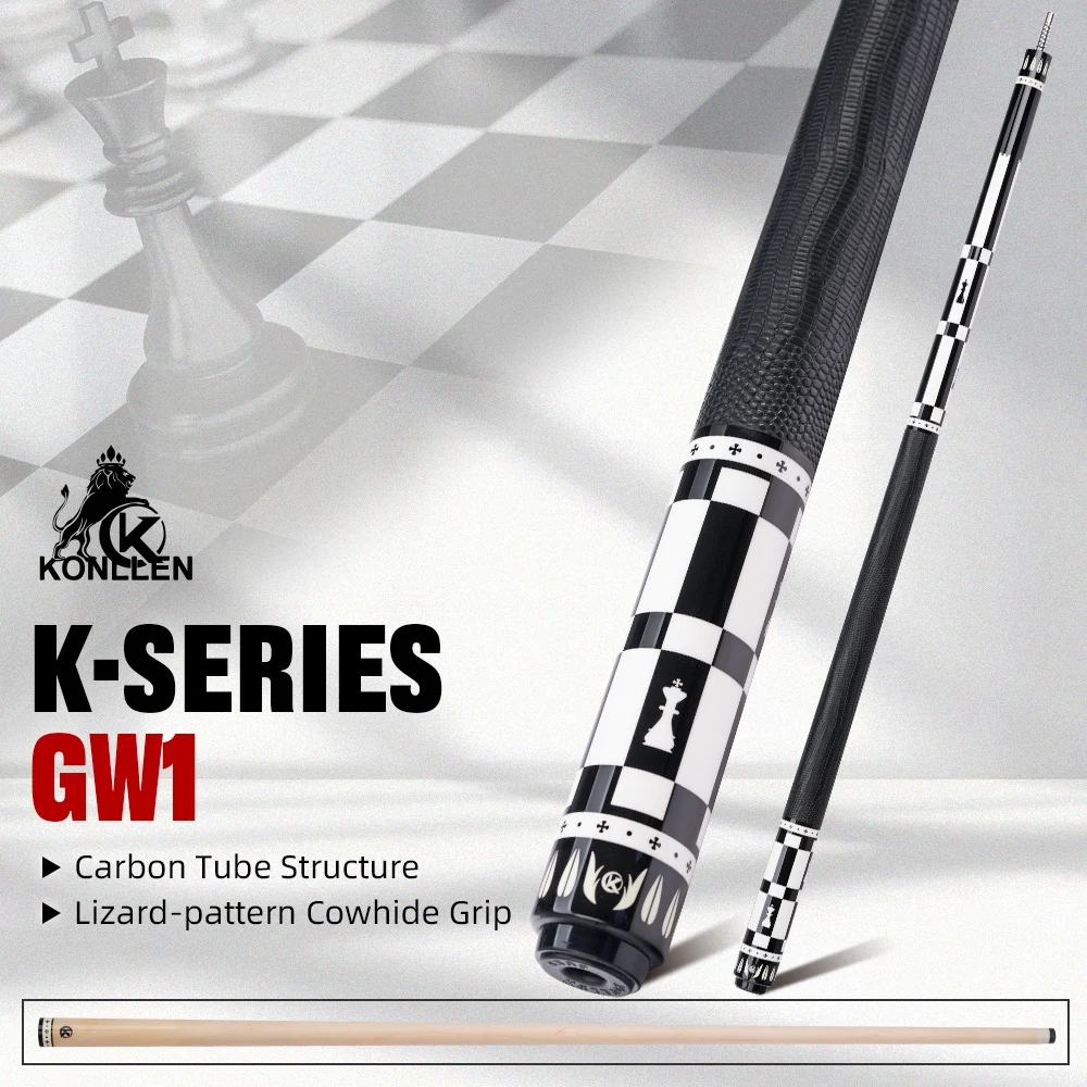Фото Бильярдный кий KONLLEN Maple Pool Cue K Series с низким уровнем деформации, профессиональный, с наконечником 12 мм, распродажа. №4