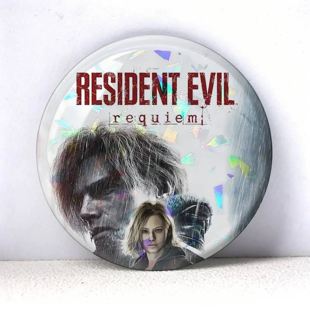 Фото Пин-значок/брошь Resident Evil (75мм, 58мм, 44мм, 25мм) для рюкзаков, головных уборов, аксессуаров, игрушек №2