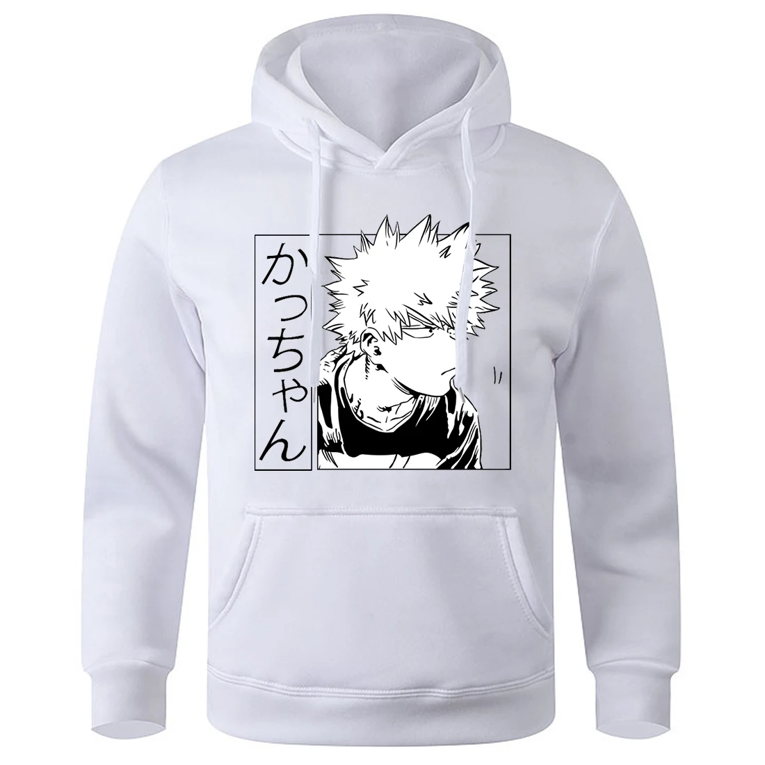 

My Hero Academia Katsuki Bakugo Printing Man Hoodies Soft Breathable Hoodie Graphic Funny Pullover Loose O-Neck Sports Tracksuit