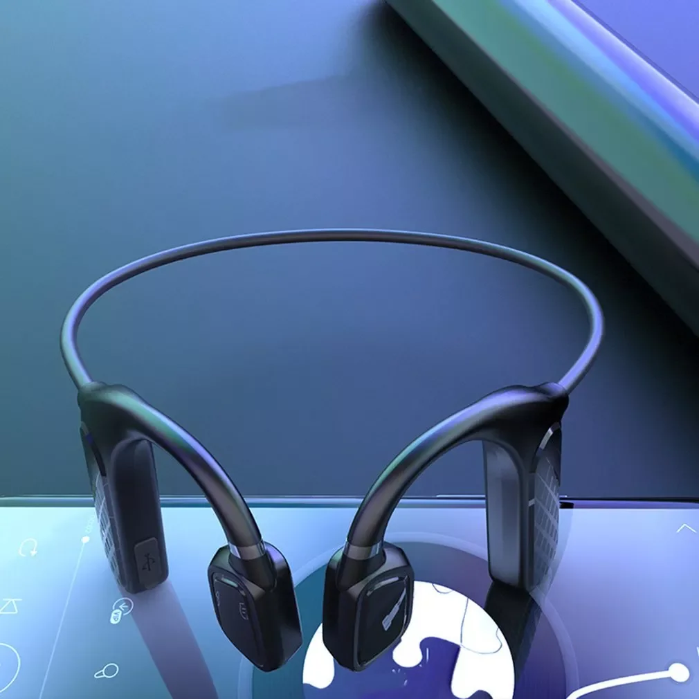 

MD04 Wireless Bone Conduction Earphone Earplugs IPX5 Waterproof Open-ear Headset 8 Hours Music Sports Headphones