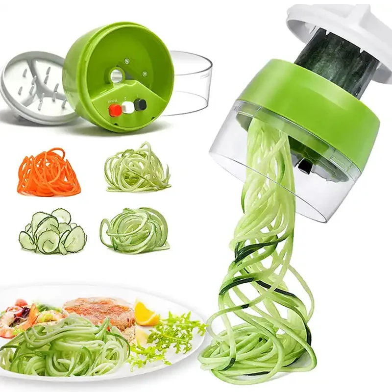 

Handheld Spiralizer Vegetable Slicer Veggie Spiral Cutter Adjustable Spiral Grater Zoodle Pasta Spaghetti Maker Kitchen Gadget