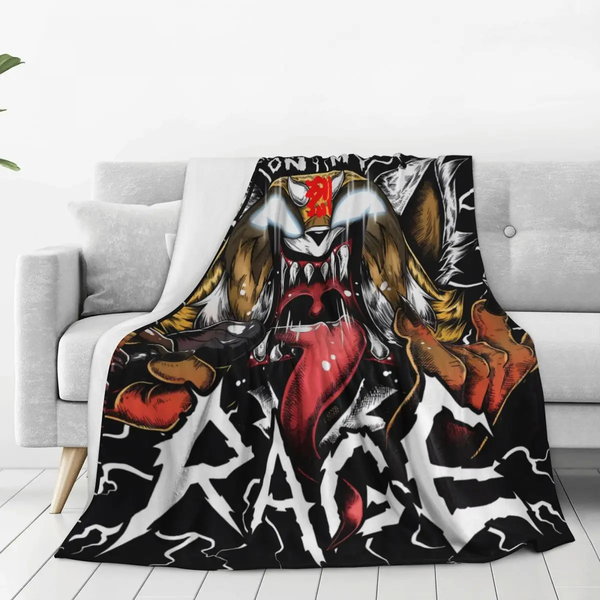 Одеяла Aggretsuko Choke On My Rage фланелевые постельные принадлежности для путешествий в