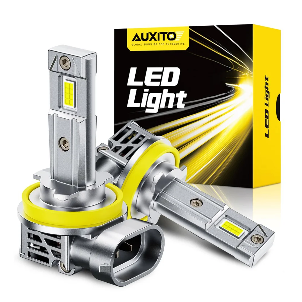 

AUXITO 2 шт. H8 H11 светодиодная лампа для фар Canbus с вентилятором высокой мощности для Ford Fusion Fiesta VW Toyota H8 фара без ошибок 30000LM