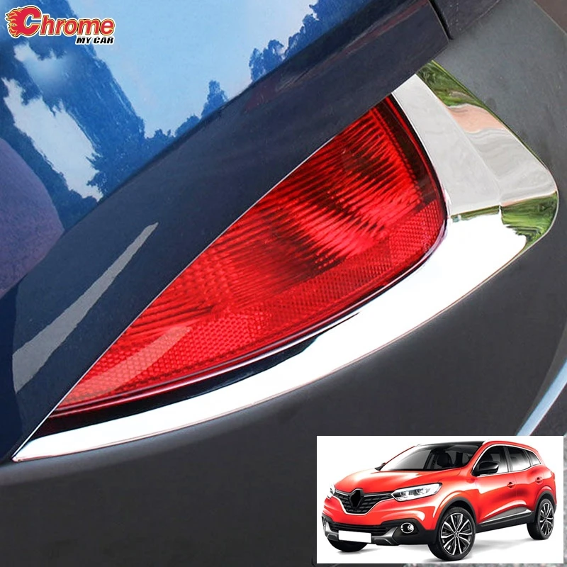 

Для Renault Kadjar 2018 2017 2016 2015, хромированная задняя противотуманная фара, крышка лампы для бровей, лицевая панель, литье, украшение, автомобильные аксессуары