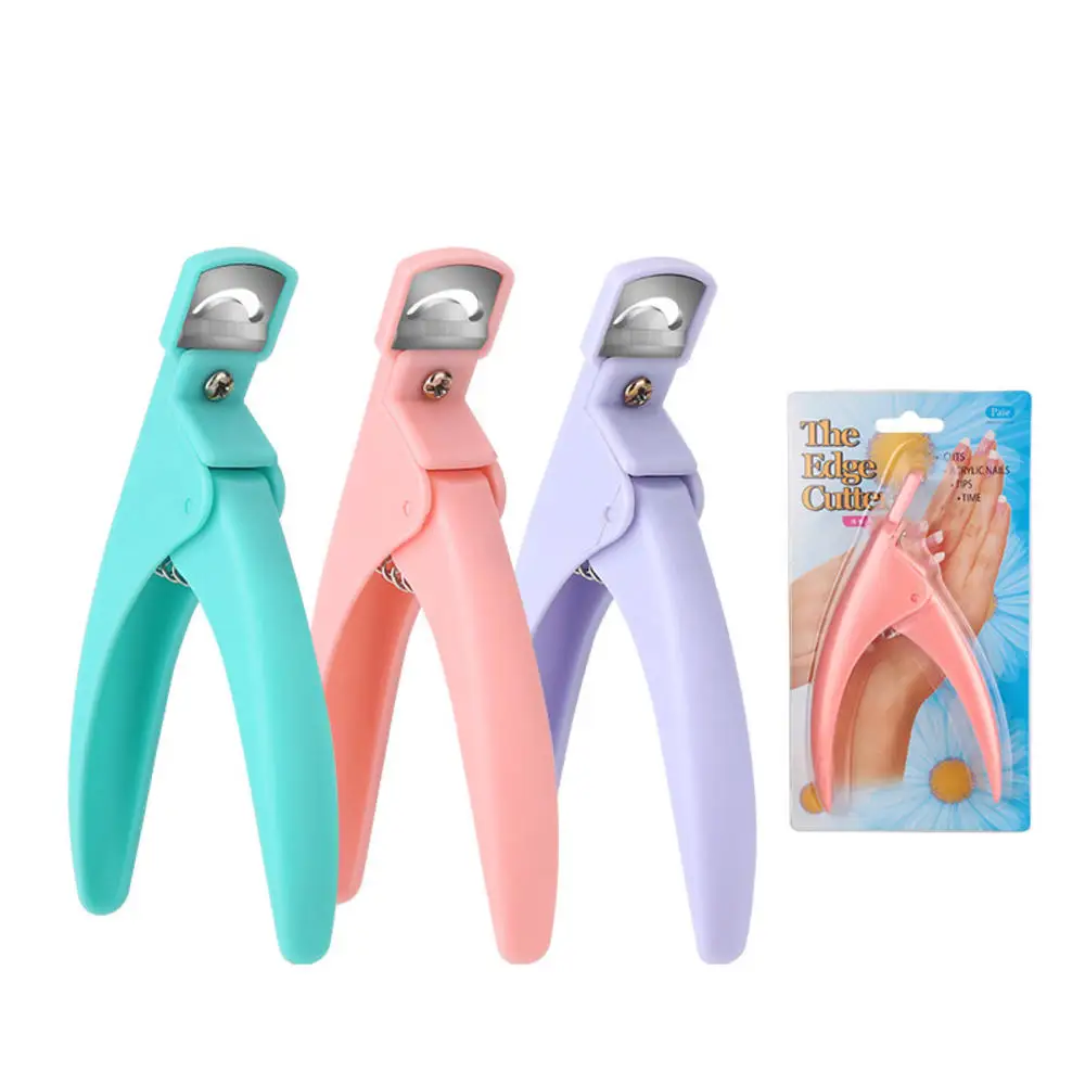

1pcs Professional U-Shaped Nail Clippers False Edge Cutters Manicure Stainless Steel Nail Art Cutter Clipper Tools