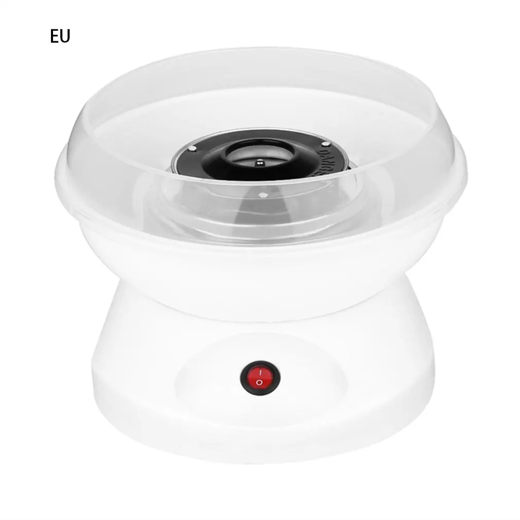 

Children's Household Mini Electric Cotton Candy Maker Machine DIY Sugar Machine Children Birthday Gifts EU Plug Pink White Color