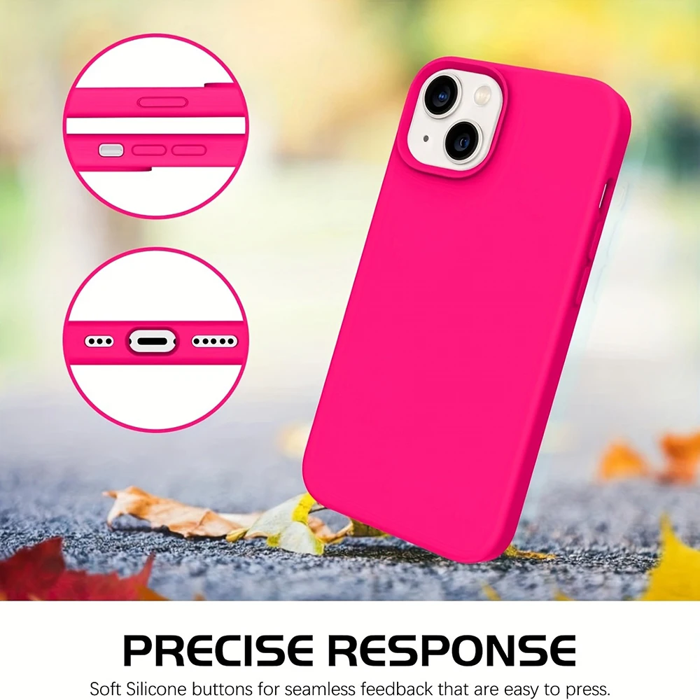 Фото Жидкий силиконовый мягкий чехол для iPhone 17, 16, 15, 14 Pro Max, 17 Pro, противоударный защитный чехол для iPhone 13, 17 Pro Max №3