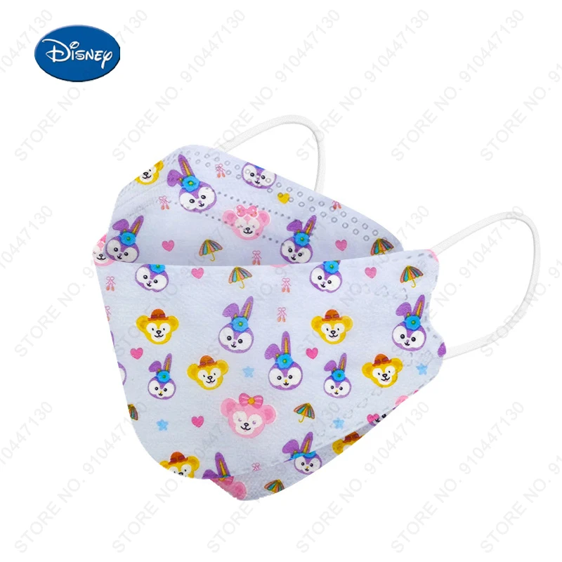 Детская маска Disney kn95 20-200 шт./упаковка 4-слойная защита Пылезащитная дышащая