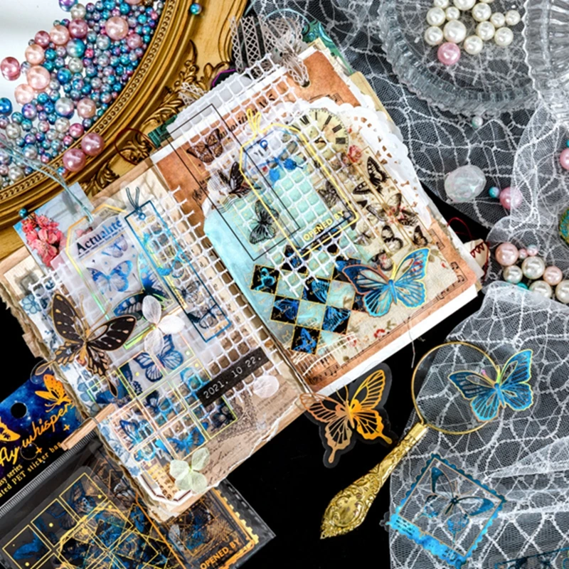 

30Pcs/pack Magic Fantasy Series Decorative Laser Stickers DIY Scrapbooking Label Diary Stationery Album Phone Journal Planner