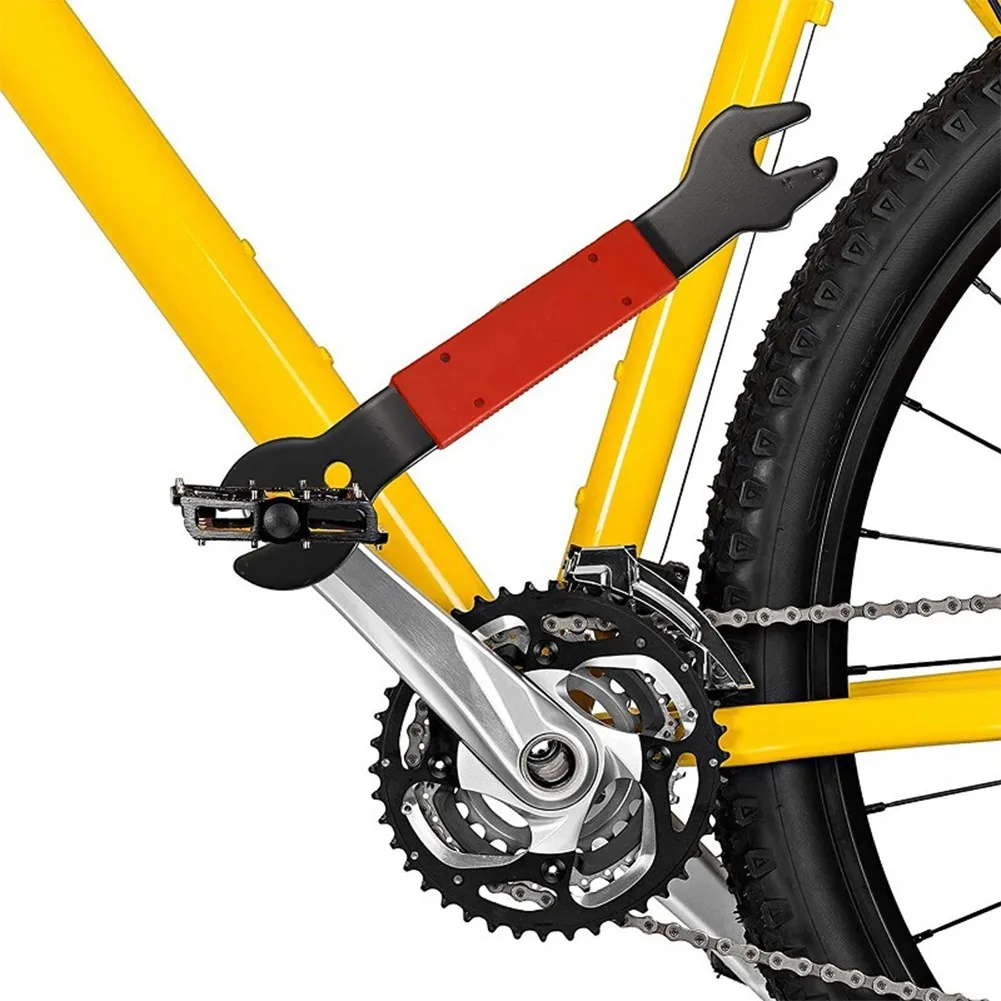 MTB Bike Pedal Wrench 15/16/17mm Bicycle Repair Tool Universal Steel Pedal Spanner Hand Tool Cycling Maintenance Accessories