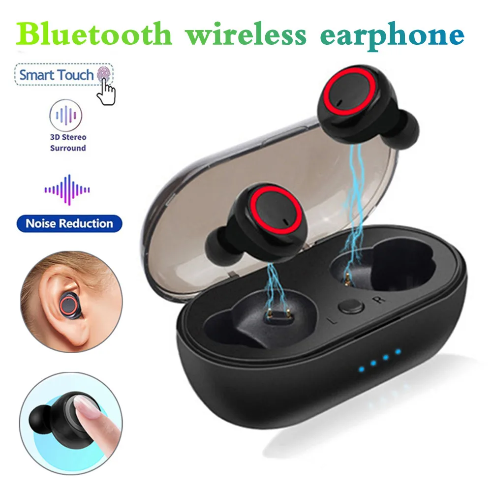 

Беспроводная Bluetooth-гарнитура, стереонаушники-вкладыши с сенсорным управлением, беспроводные наушники с микрофоном, беспроводные Bluetooth-науш...