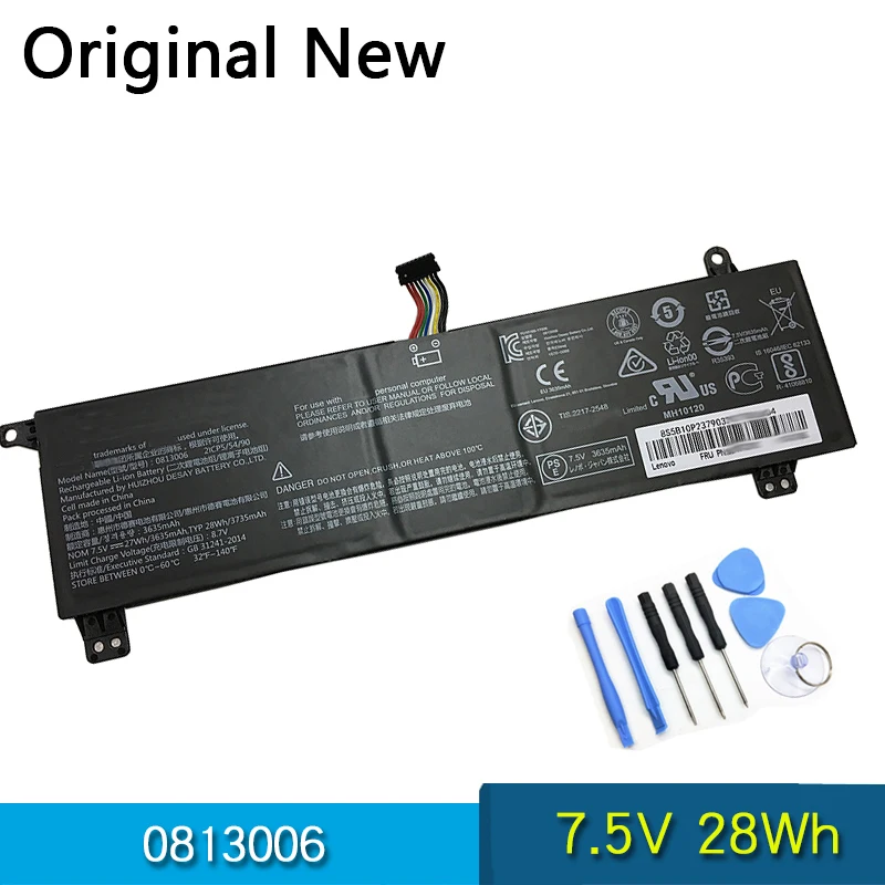 

Новый оригинальный аккумулятор 0813006 5B10P18554 5B10P23790 BSNO485490 для Lenovo IdeaPad 120S-11 120S-11IAP 7,5 V 28Wh