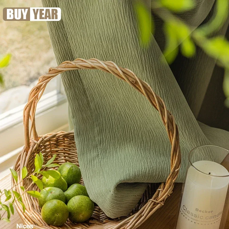 Шенильные фланелевые минималистичные шторы для гостиной столовой спальни