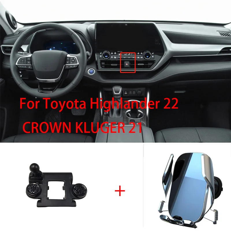 

Mobile Phone Holder For Toyota Highlander 2022 CROWN KLUGER 2021 Vent Mount Bracket GPS Phone Holder in Car Accessories