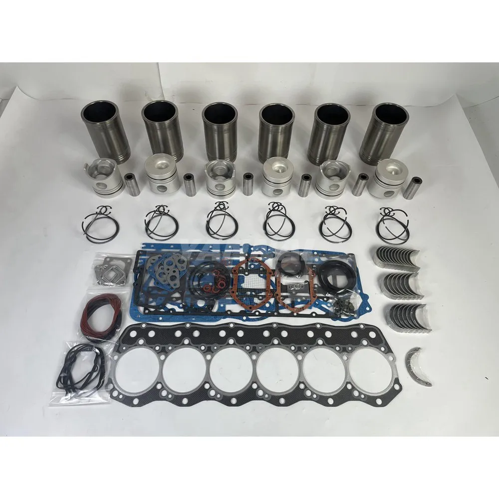 

Комплект гильз цилиндра для Mitsubishi ME230210 с комплектом прокладок, подшипники 6D15, детали двигателя экскаватора