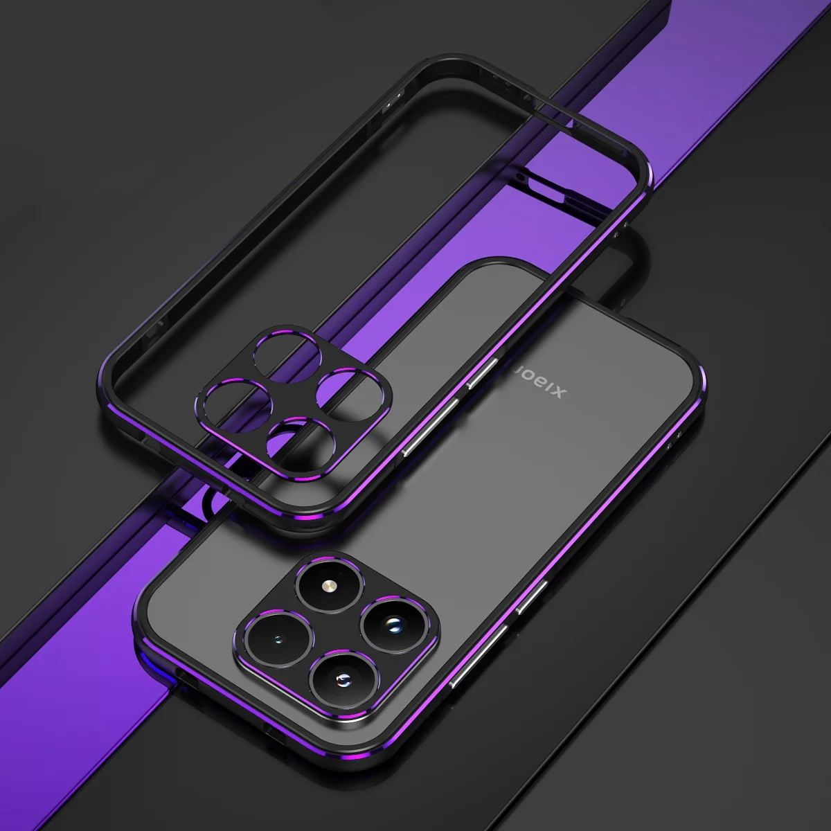 Фото Алюминиевый металлический бампер-чехол с защитой для камеры для Xiaomi 14, 13, 12S Ultra, 17, 15, 14, 13, 12, 12S, 12X, Black Shark 5, 4, 4S Pro №3