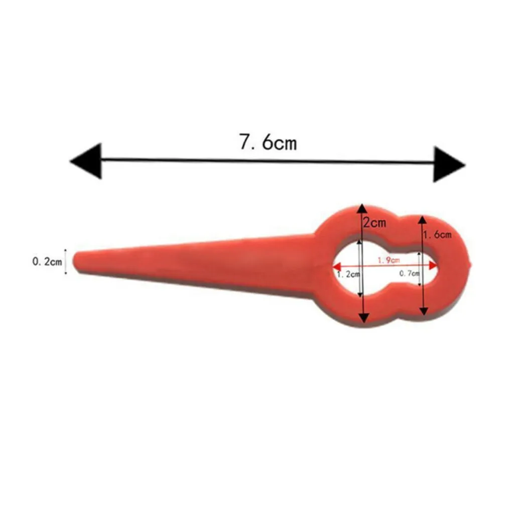 

Cordless Blades For Güde RT250/18 Grass Accessories Blades Equipment Plastic Replacement Set Spare Part 100pcs New