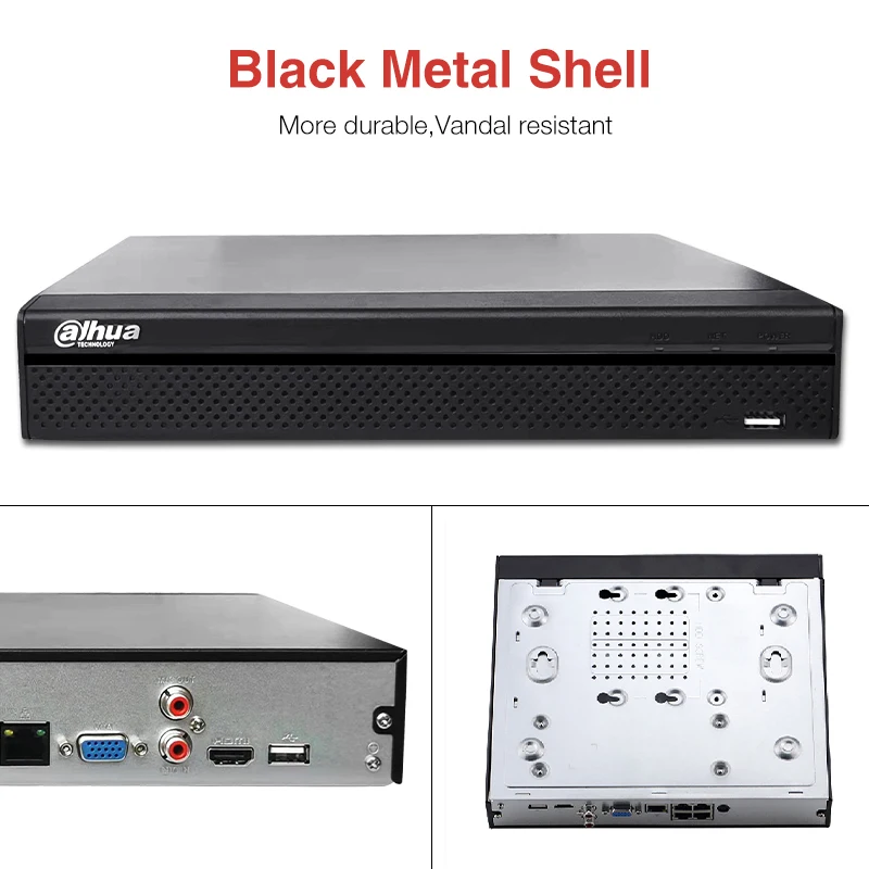 Оригинальный сетевой видеорегистратор Dahua 4POE 1U 1HDD NVR4104HS-P-4KS3 NVR4108HS-8P-4KS3 8PoE 4CH 8CH 4K H.265