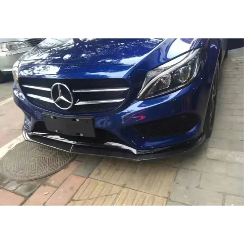 Для Mercedes Benz C Class W205 C200L C180 Sport 2015-2018 из настоящего углеродного волокна передний