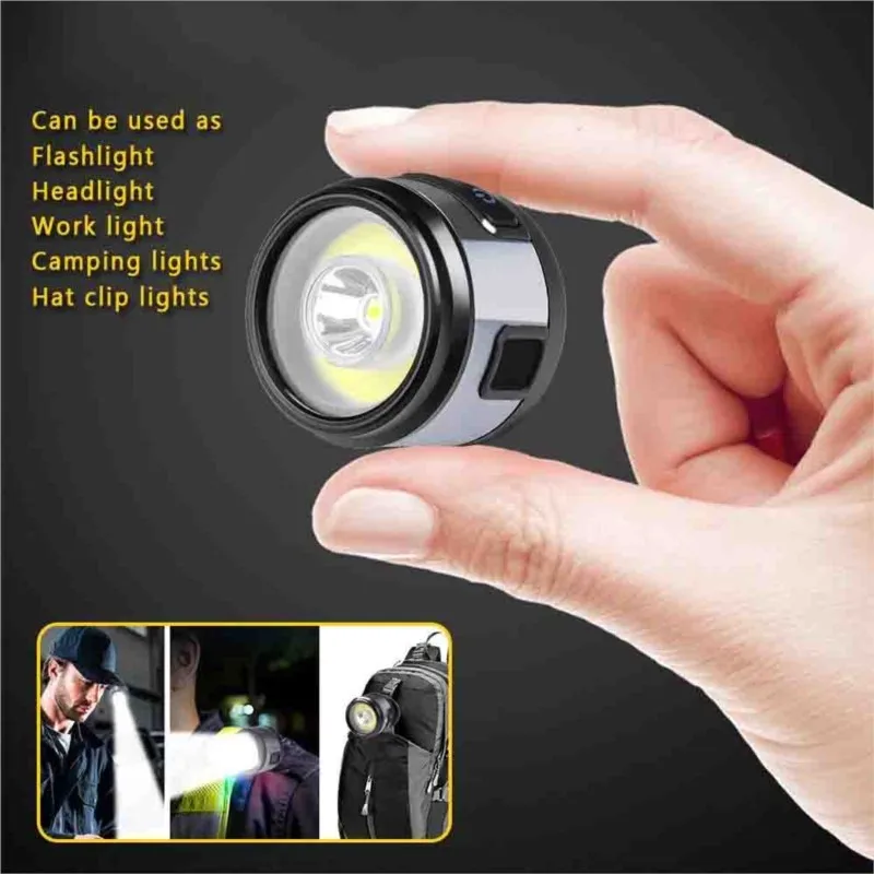 

ZK50 Multifunction Work Lamp XPG+COB Headlamp with Magnet Hook Cap Clip Lamp Camping Lamp Glare Flashlight Running Night Fishing