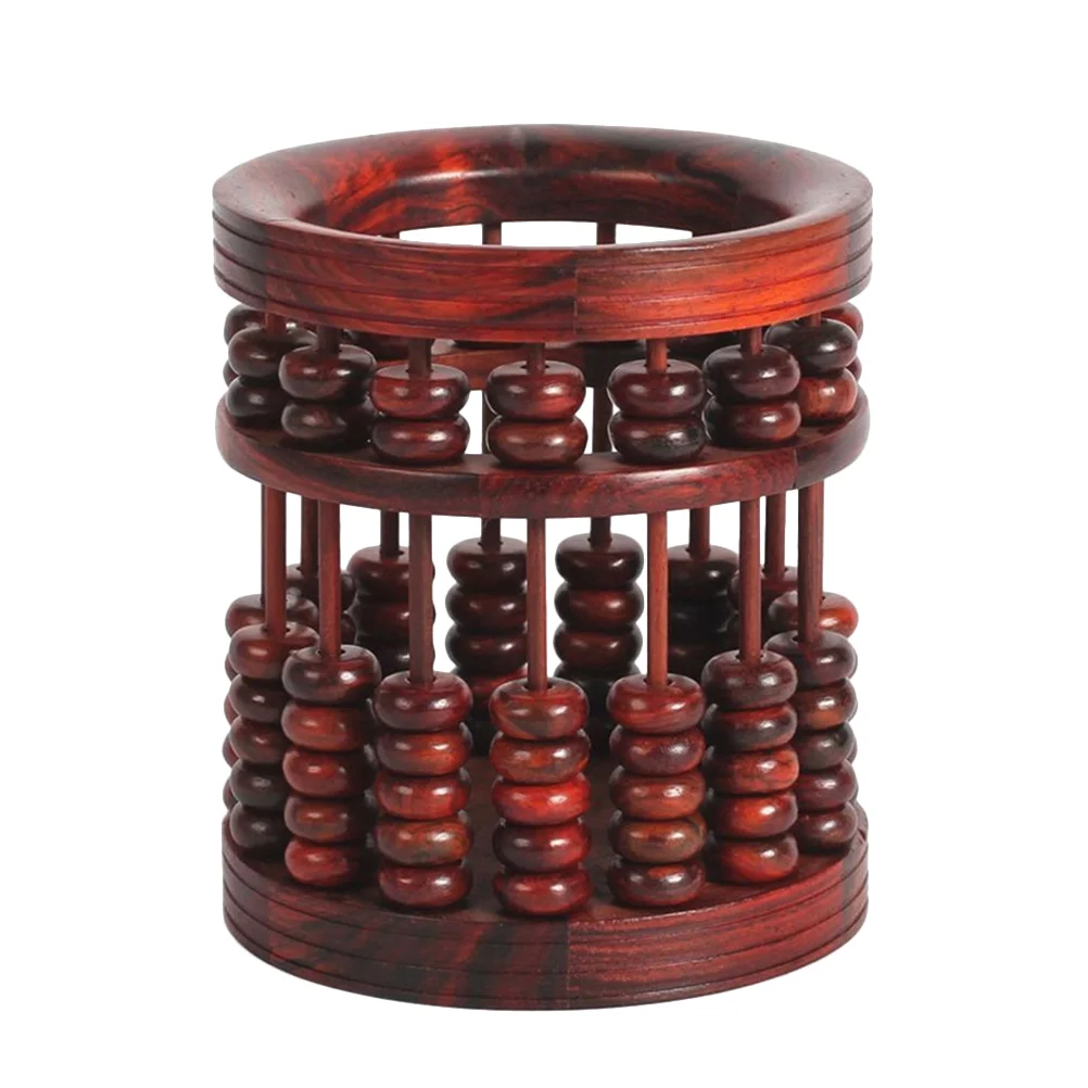 

1pc Pen Holder Business Desktop Office Creative Wood Abacus Desk Storage Box Container Pen Holder Stationery Organizer