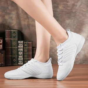 Lightweight white soft athletics Dance Shoes women Comfortable Gym Aerobics Sneakers Girls Ladies Tr
