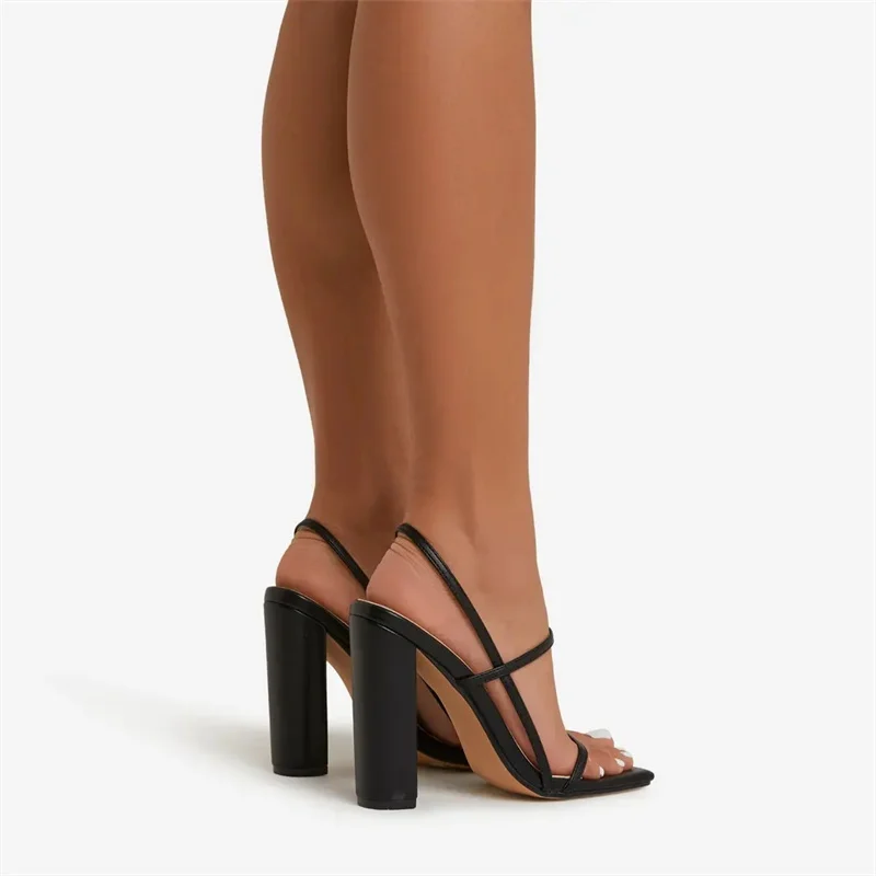 Sandals 2023 New Summer Comfortable Open-toe High Heels Casual Outdoor Solid Color Plus Size 42 Women Shoes Zapatos De Mujer