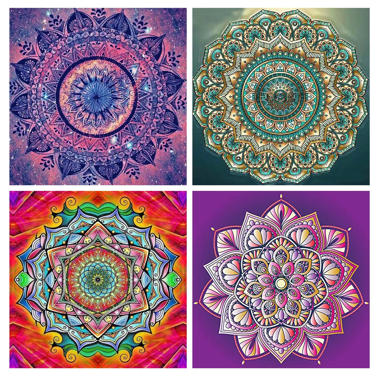 

5D Diamond Painting Mandala Flower Full Square Round Diamond Art for Adults and Kids Embroidery Diamond Mosaic Home Decor