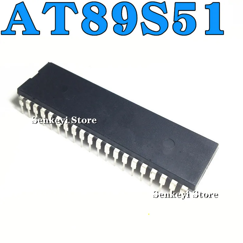 

New original AT89S51-24PU DIP40 in-line 8-bit flash microcontroller