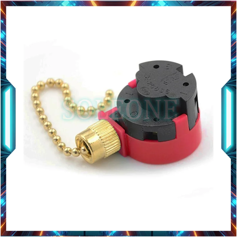 Настенный выключатель потолочного вентилятора для Zing Ear 3 скорости 4 провода