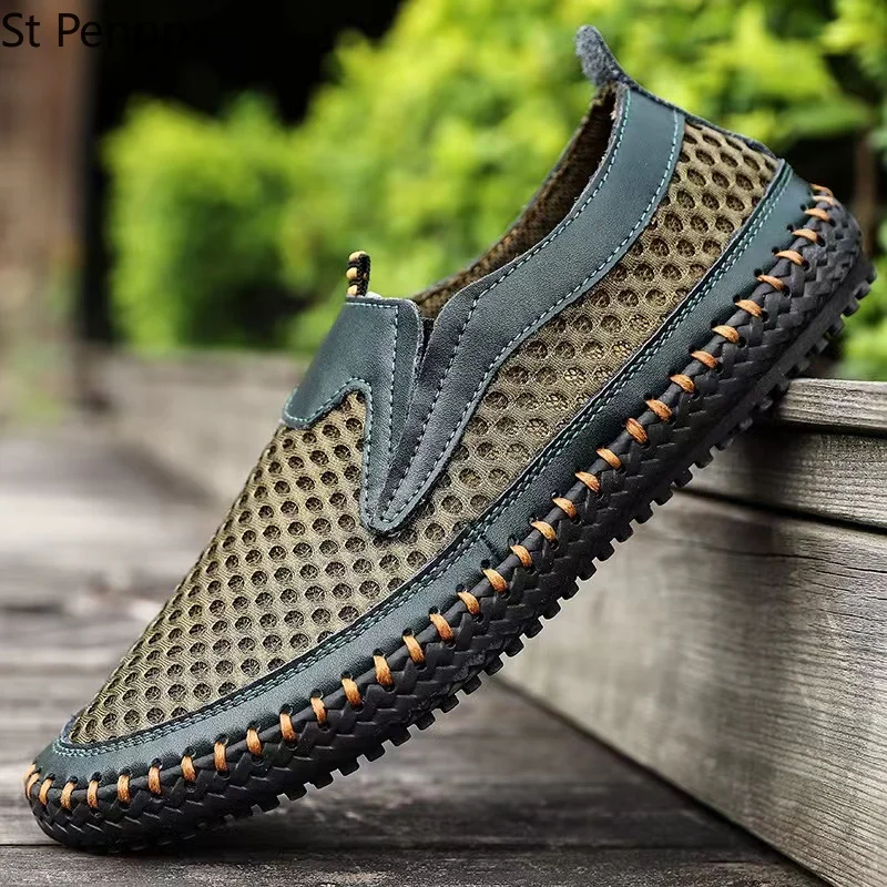 New Men's Casual Shoes Breathable Slip On Mesh Men Classic Tenis Masculino Zapatos Hombre Sapatos Sneakers Water Loafers |
