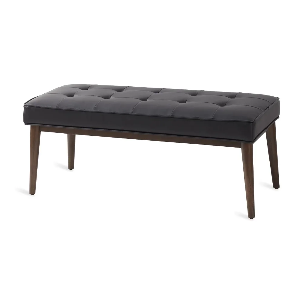 

Better Homes & Gardens Colton Upholstered Bench, Black Faux Leather