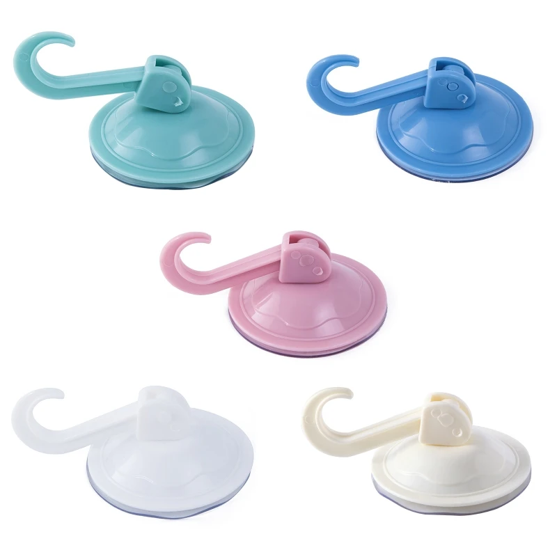 

Vacuum Sucker Hook Durable Heavy Duty Bathroom Living Room Kitchen Hook Hanger Entryway PP Hook Rack Suction Cup Hook
