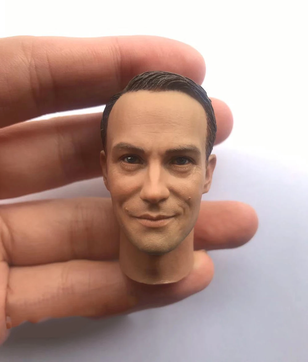 

1/6 WWII Communication Center Radio Operator German Soldier Head Sculpture Carving For 12inch Action Figures DIY Collection