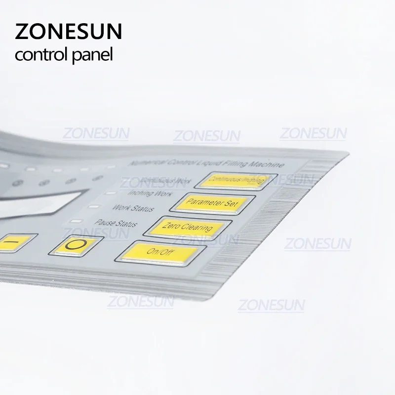Наклейка на панель дисплея ZONESUN для машины розлива жидкостей GFK-160