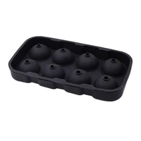 ice ball mold 8 cells easy to release silicone spill resistant ice cube tray for bar