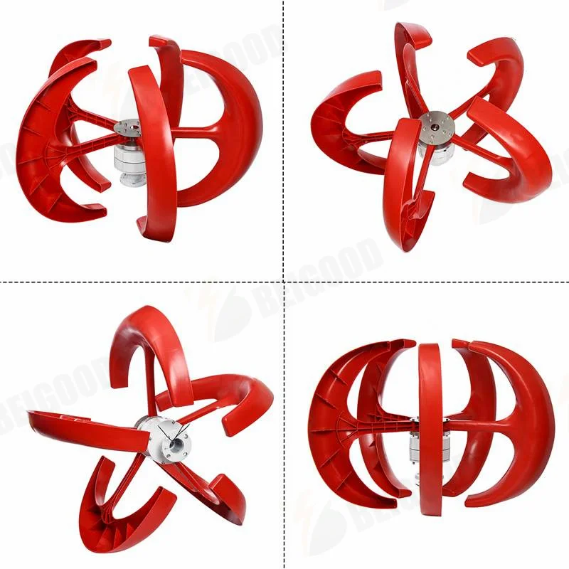 

2000W Wind Turbine Lantern Wind Turbine Vertical Axis12V 24VMotor Quick Start Home Farm Hybrid Street Light with MPPT Controller