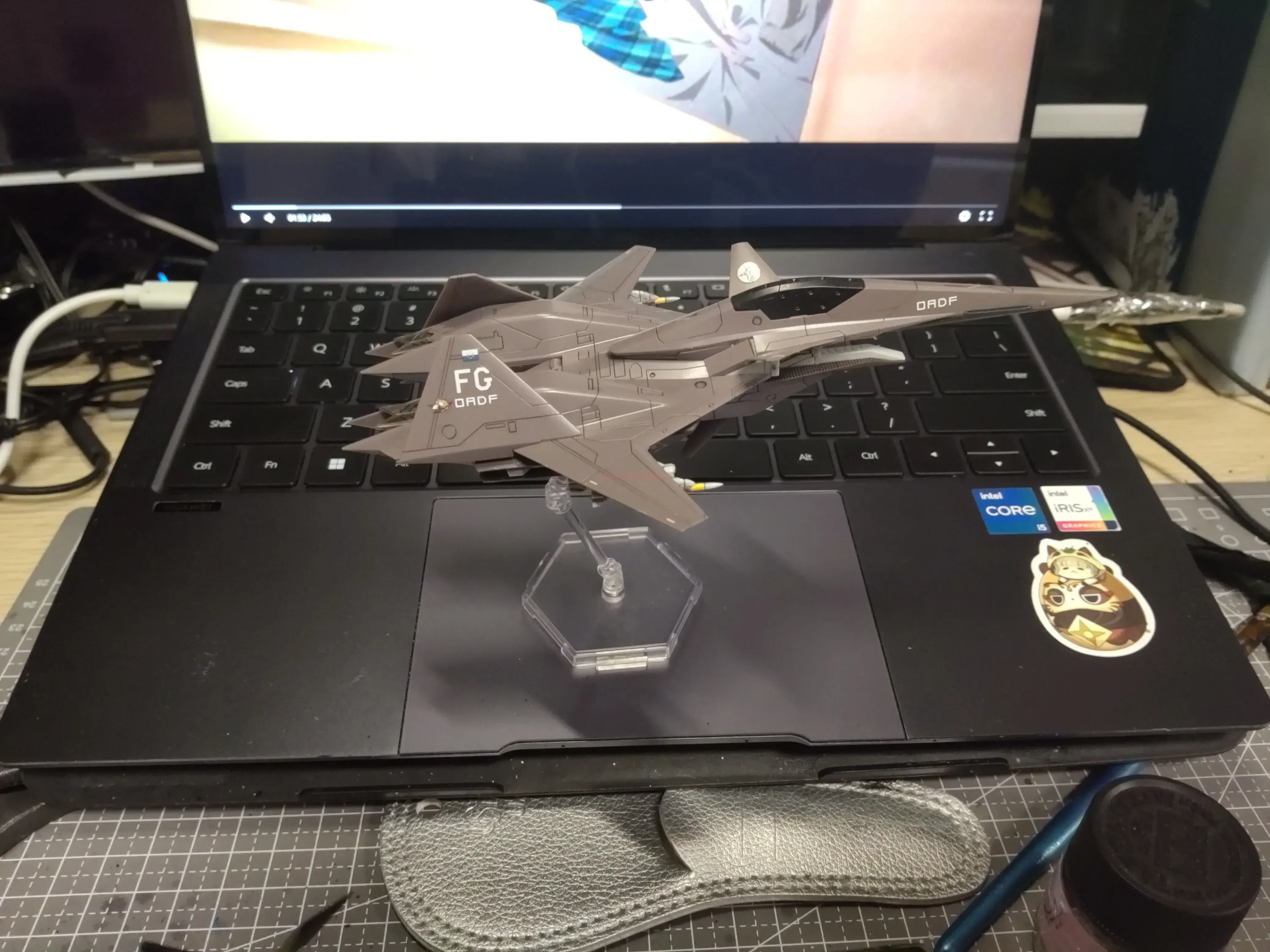 Фото В наличии Kotobukiya ADF KP648 KP649 KP470 KP612 ACE COMBAT в сборе, оригинальная модель, коллекция экшн-истребителей, игрушка 1/144 №5