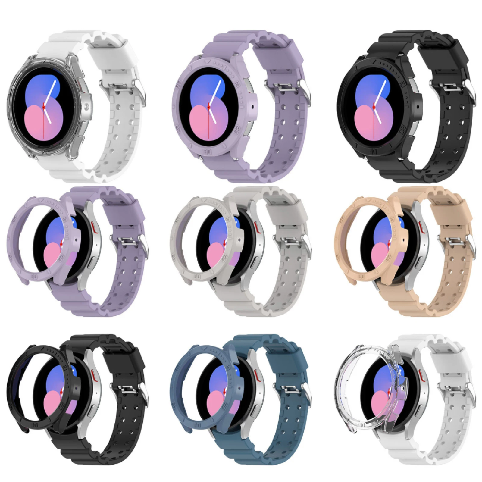 

Ремешок сменный для Samsung Galaxy Watch 5 Galaxy Watch 5 Pro Watch 4, классический спортивный браслет с чехлом для наручных часов