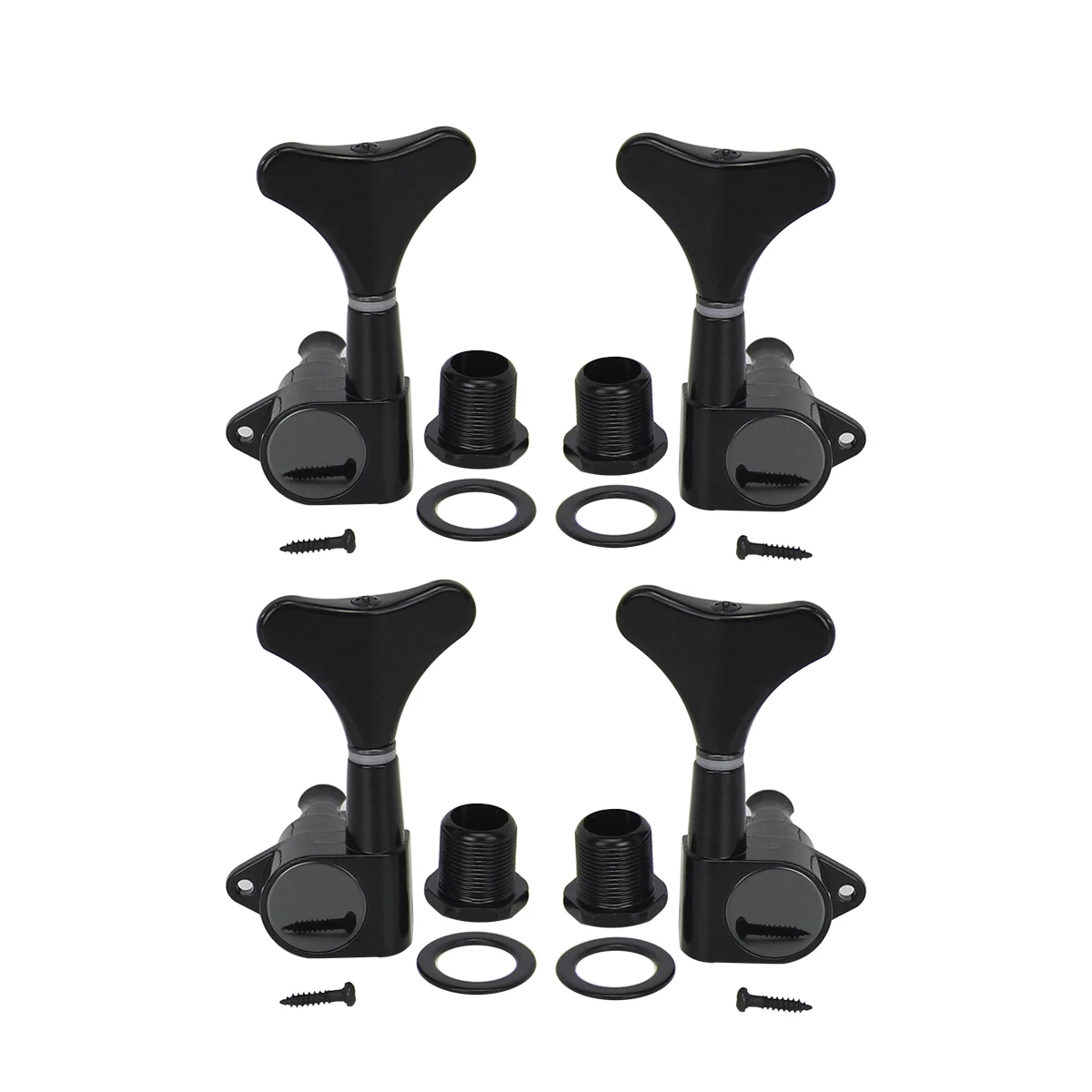 FLEOR 4 шт. колышки для настройки басов гитары 2L2R бас-машина головки тюнеры