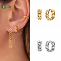 925 sterling silver needle premium vintage gold earring hoop fashion small circle hoop earrings for women 2022 luxury jewelry