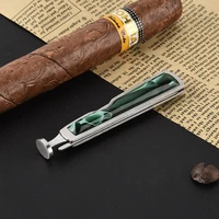 stainless steel patch pipe knife green resin three in one folding cigarette knife