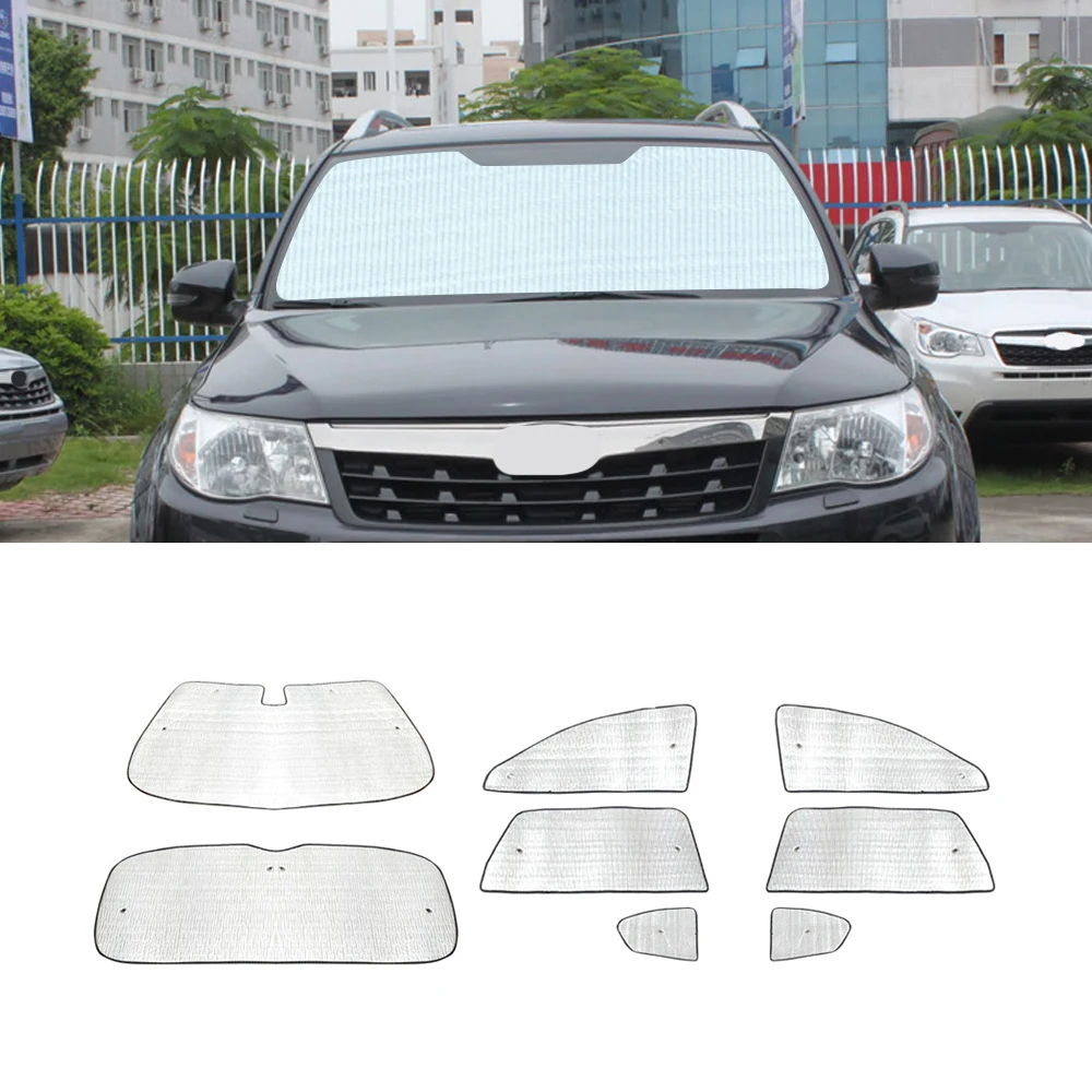 

For Subaru Forester 2009-2012 Auto Car Windshield Sunshade Sun UV Shield Block Cover One Set for Front Side Window Accessories