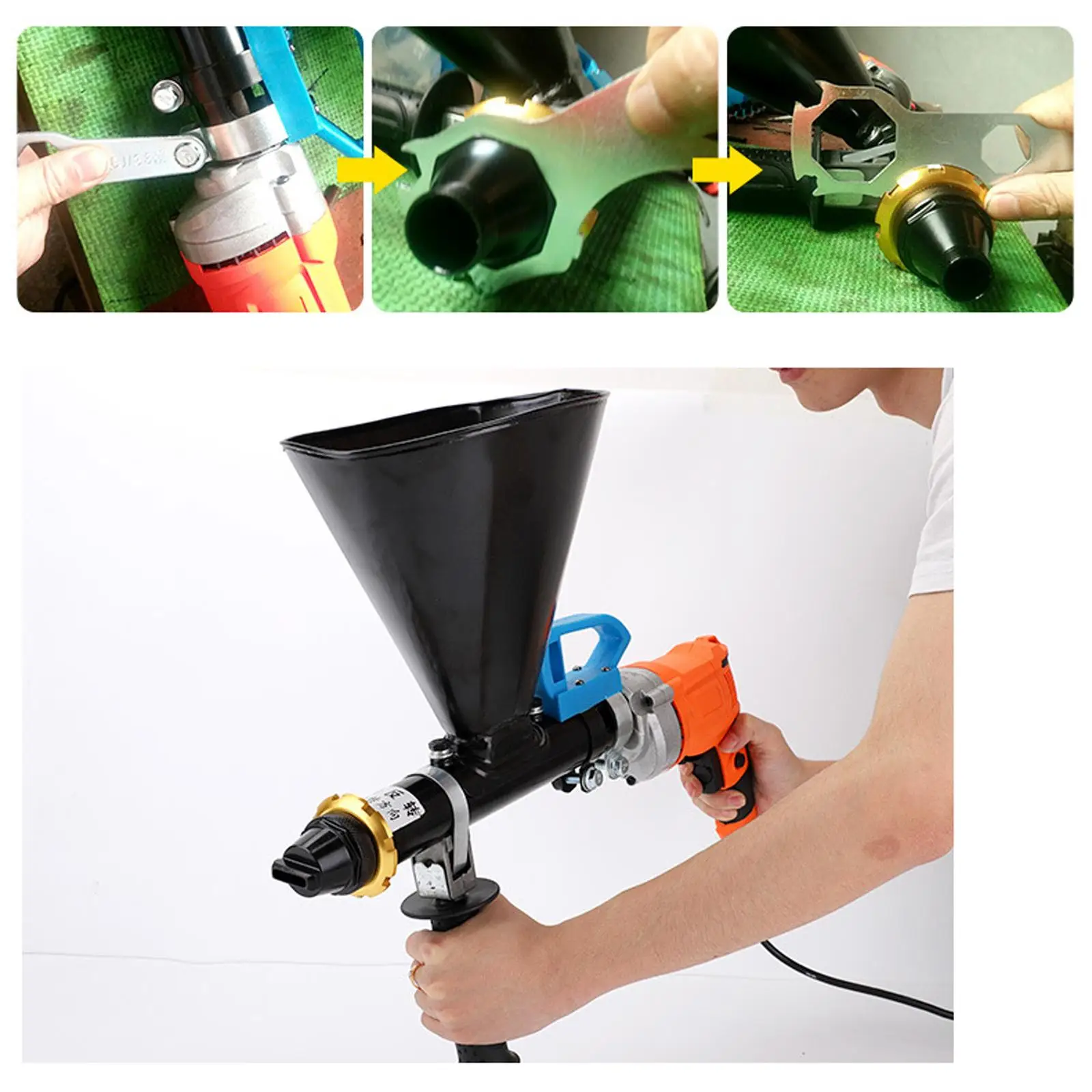 

Electric Mortar Grout Tools Automatic Concrete Cement Mortar Caulking Tools for Walls