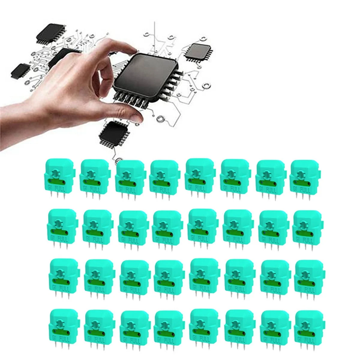 40 шт. модуль датчика потенциометра джойстика Холла для игрового контроллера PS4