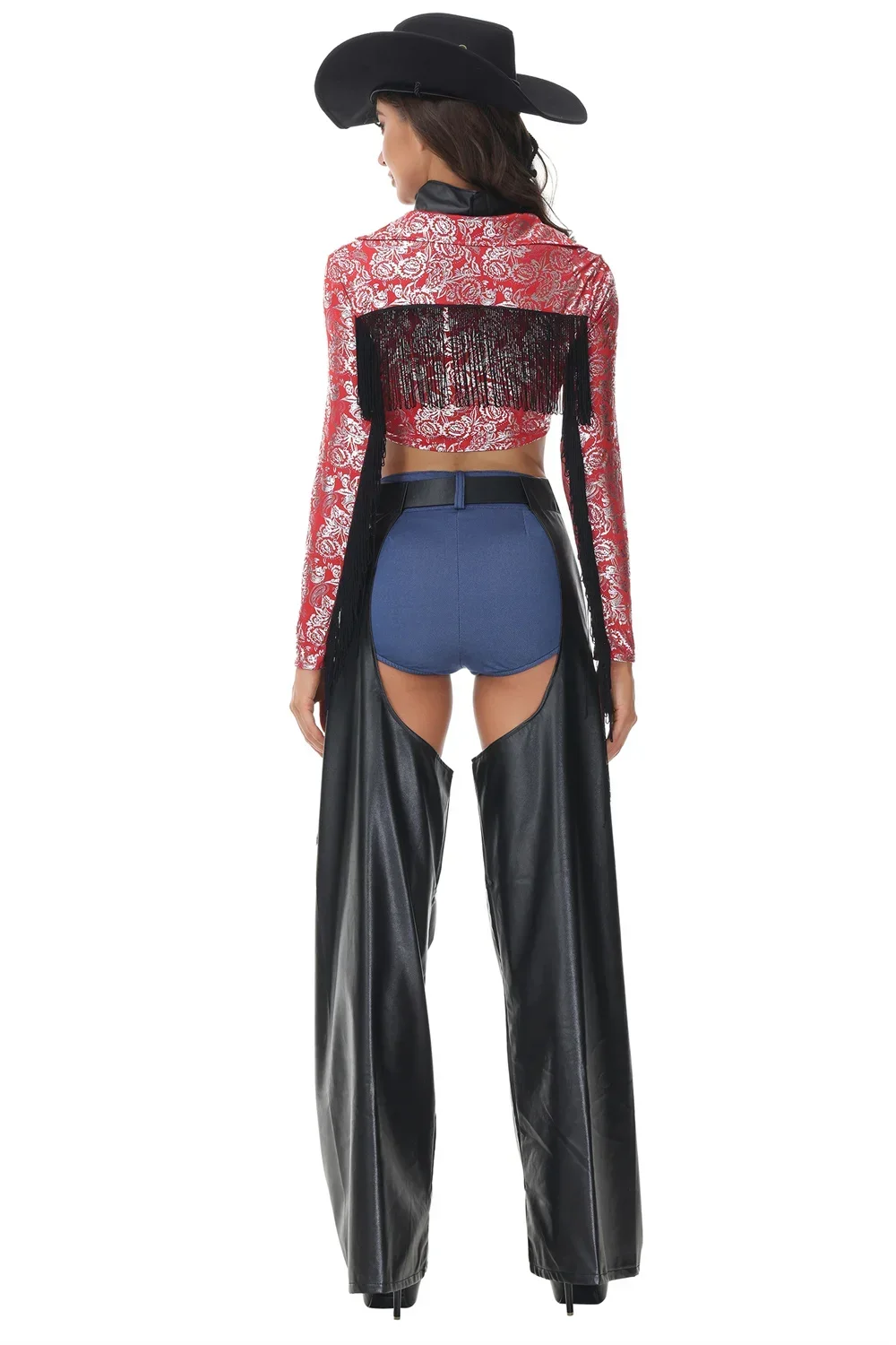 6 шт./компл. ковбойские костюмы на Хэллоуин для взрослых женщин готический