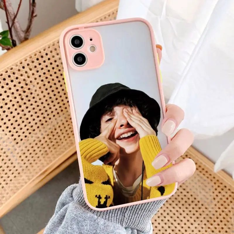 

FHNBLJ Finn Wolfhard Phone Case for iPhone X XR XS 7 8 Plus 11 12 13 pro MAX 13mini Translucent Matte Case