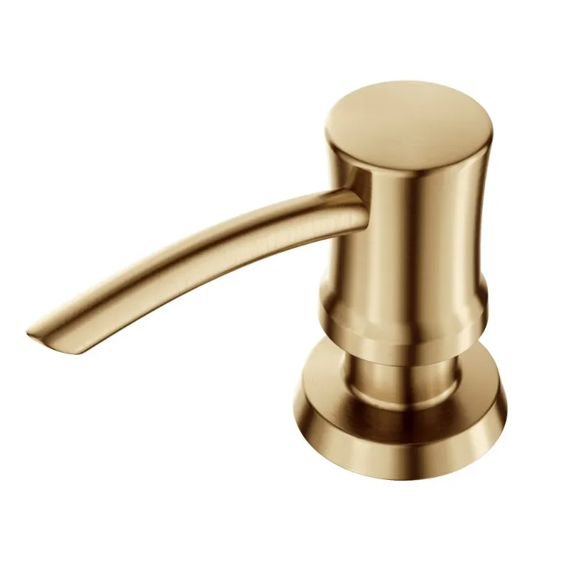 

Brass Kitchen Soap and Lotion Dispenser in Brushed Brass